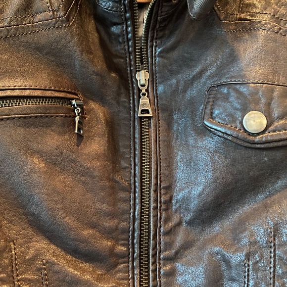 Danier Brown Leather Jacket - Picture 3 of 7
